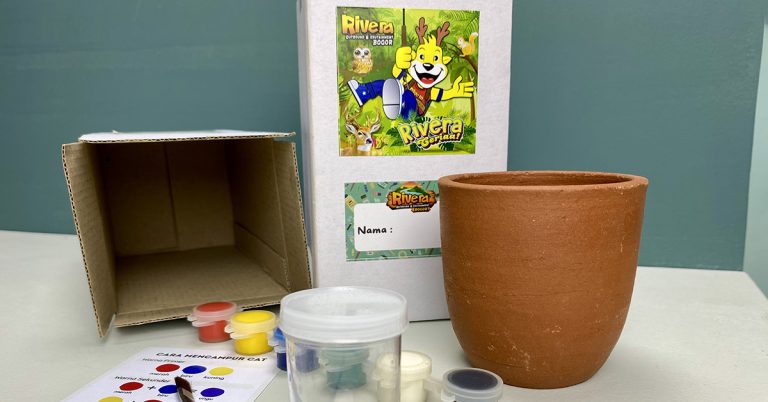 Inovasi edukasi melalui grow kit dan paket lukis pot gerabah di rivera