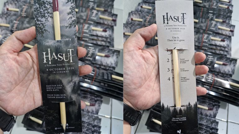 Membumikan pesan film “hasut” lewat pensil benih kebun senja