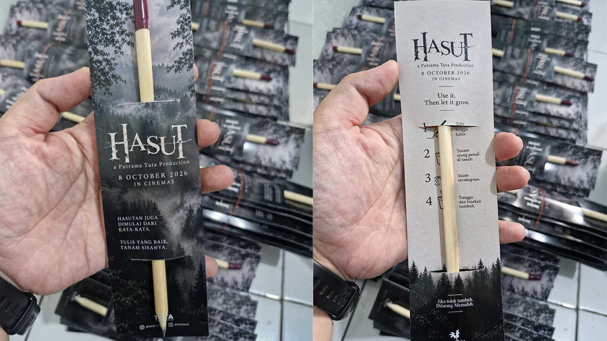 Pensil benih kebun senja promo film hasut